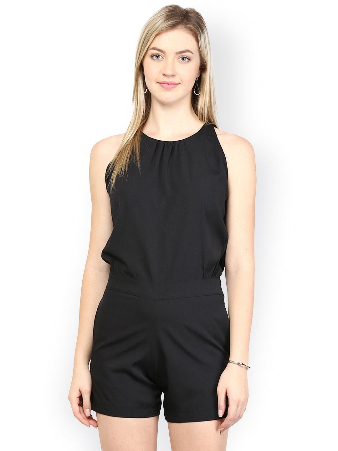 miss chase black playsuit