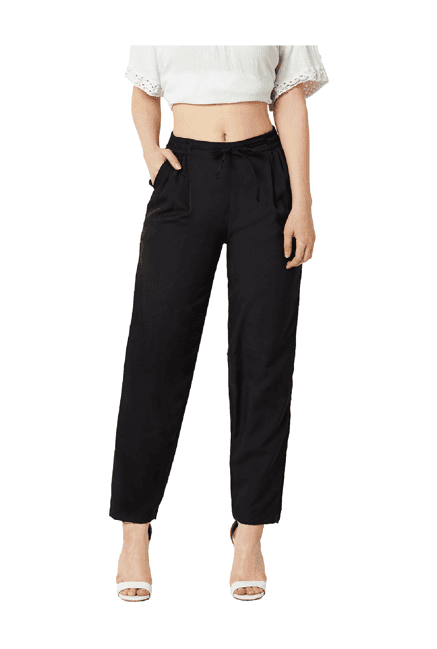 miss chase black relaxed fit pants