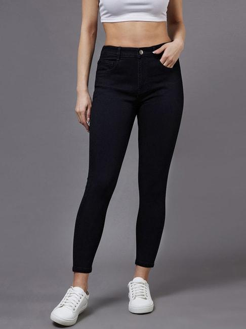 miss chase black skinny fit high rise jeans