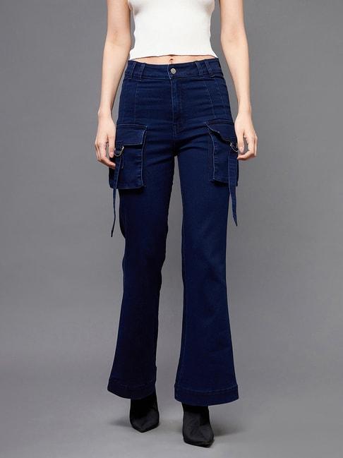 miss chase blue bootcut high rise jeans