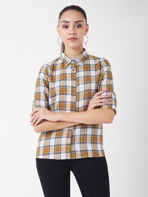 miss chase multicolor checks shirt