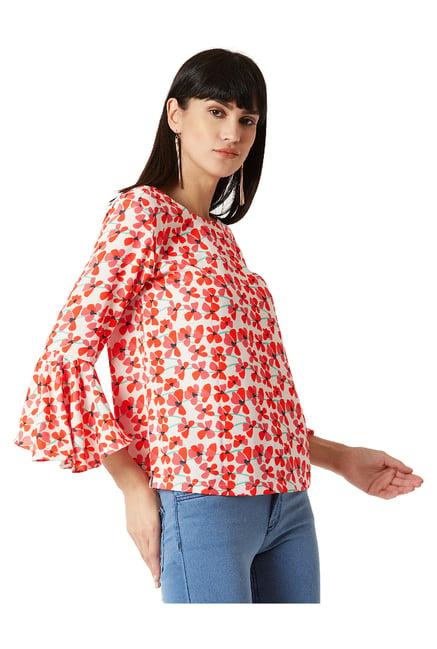 miss chase multicolor floral print top