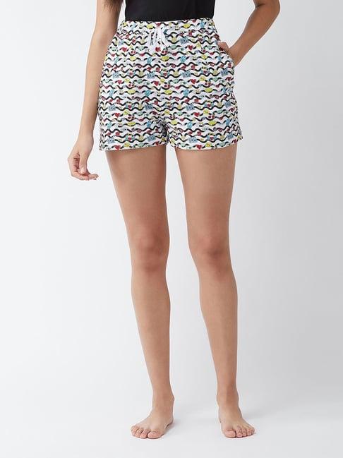 miss chase multicolor printed shorts