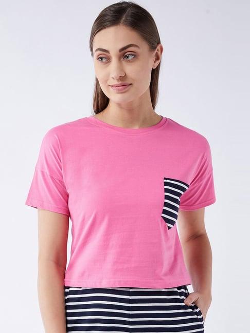 miss chase pink cotton t-shirt