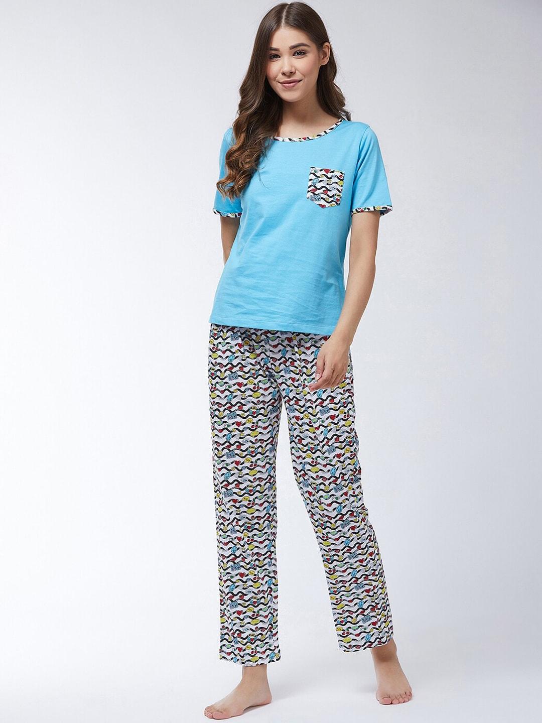 miss chase pure cotton t-shirt with lounge pant