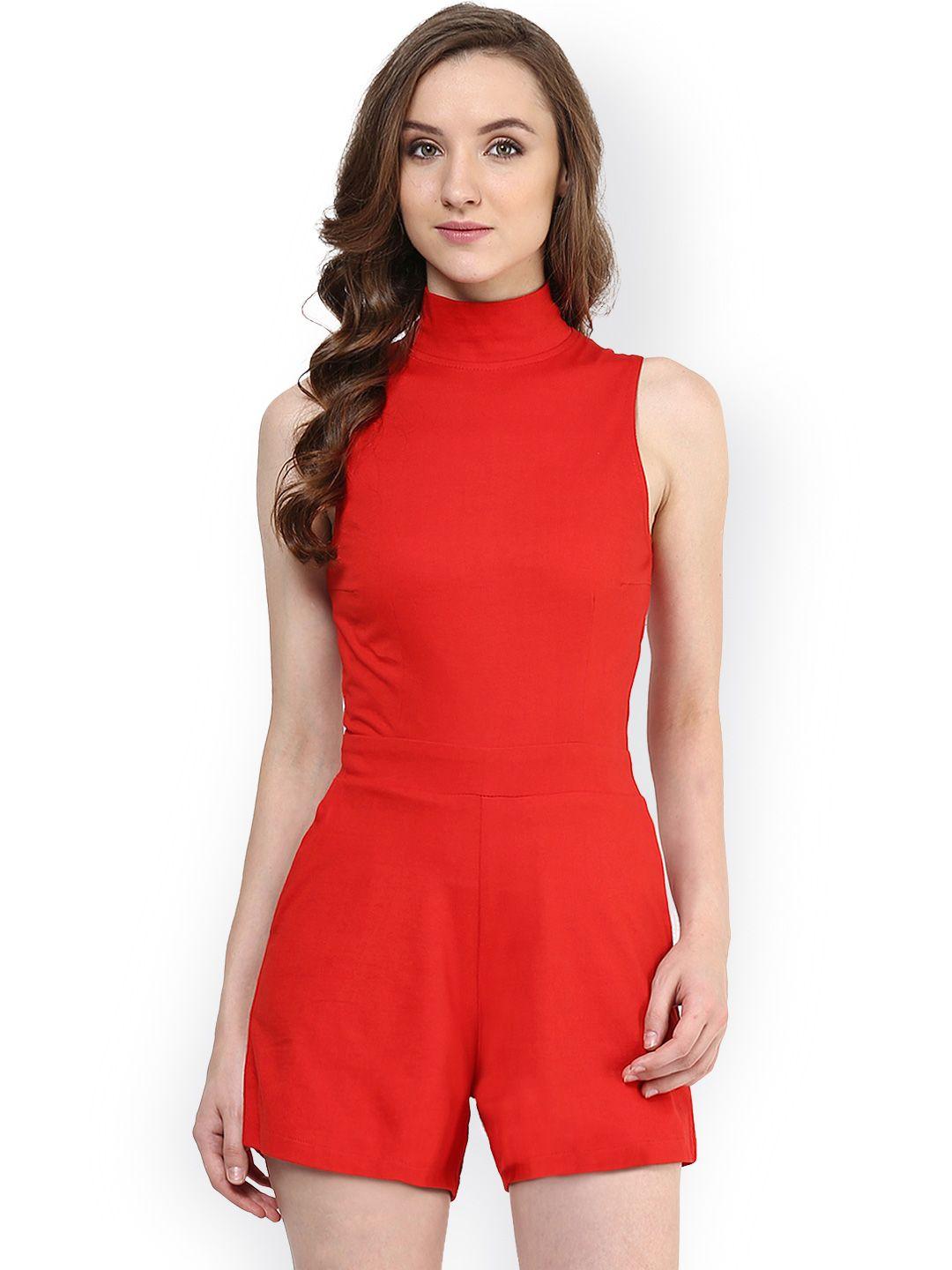 miss chase red playsuit