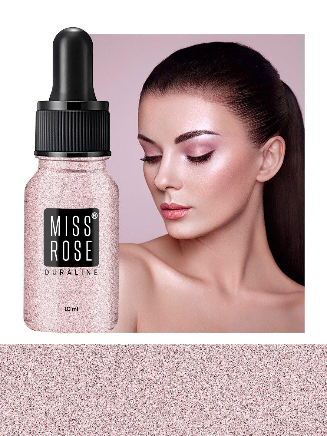 miss rose duraline glow liquid highlighter pink 04 - 10 ml