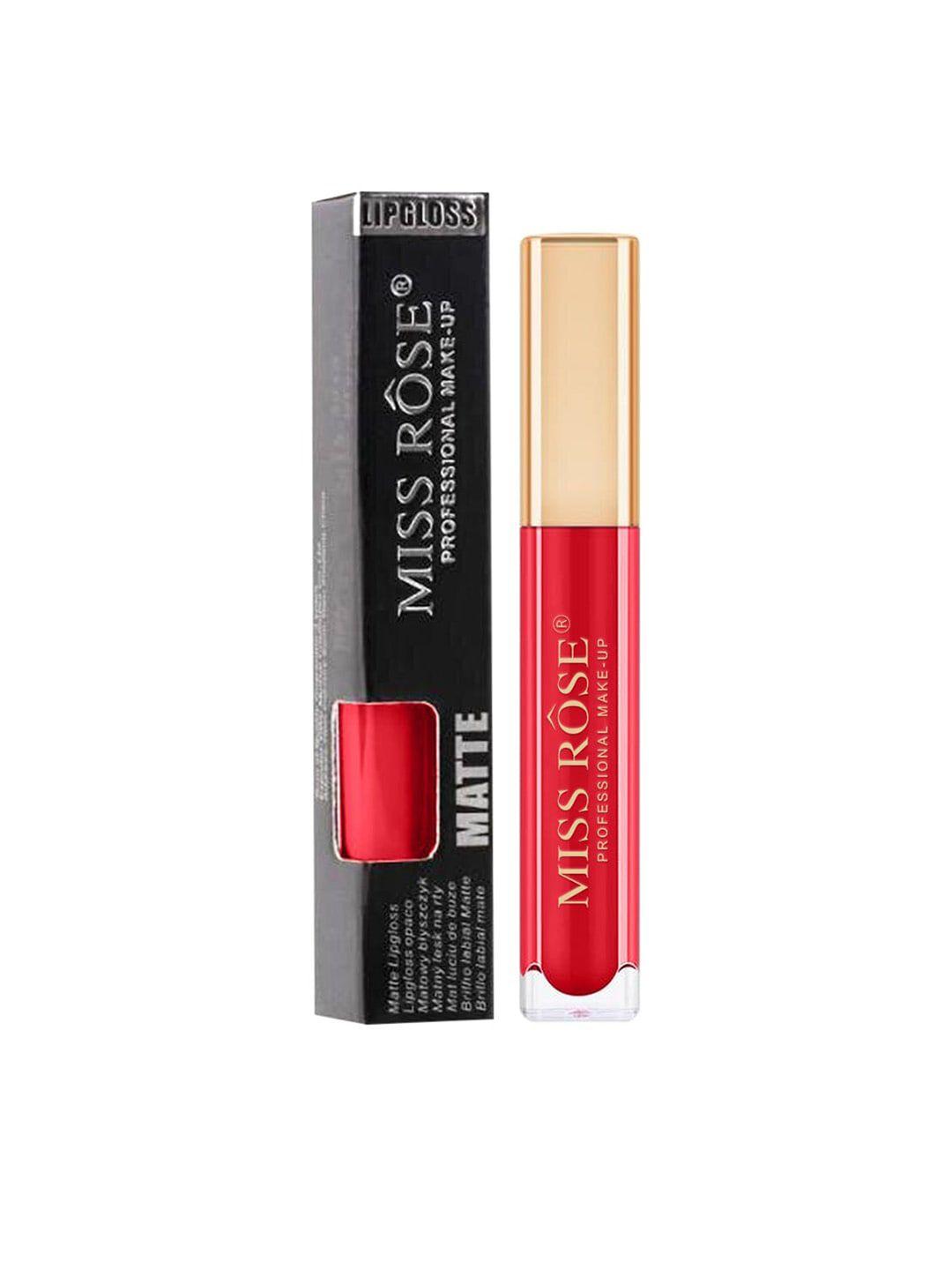 miss rose matte long lasting liquid lip gloss - 11 red