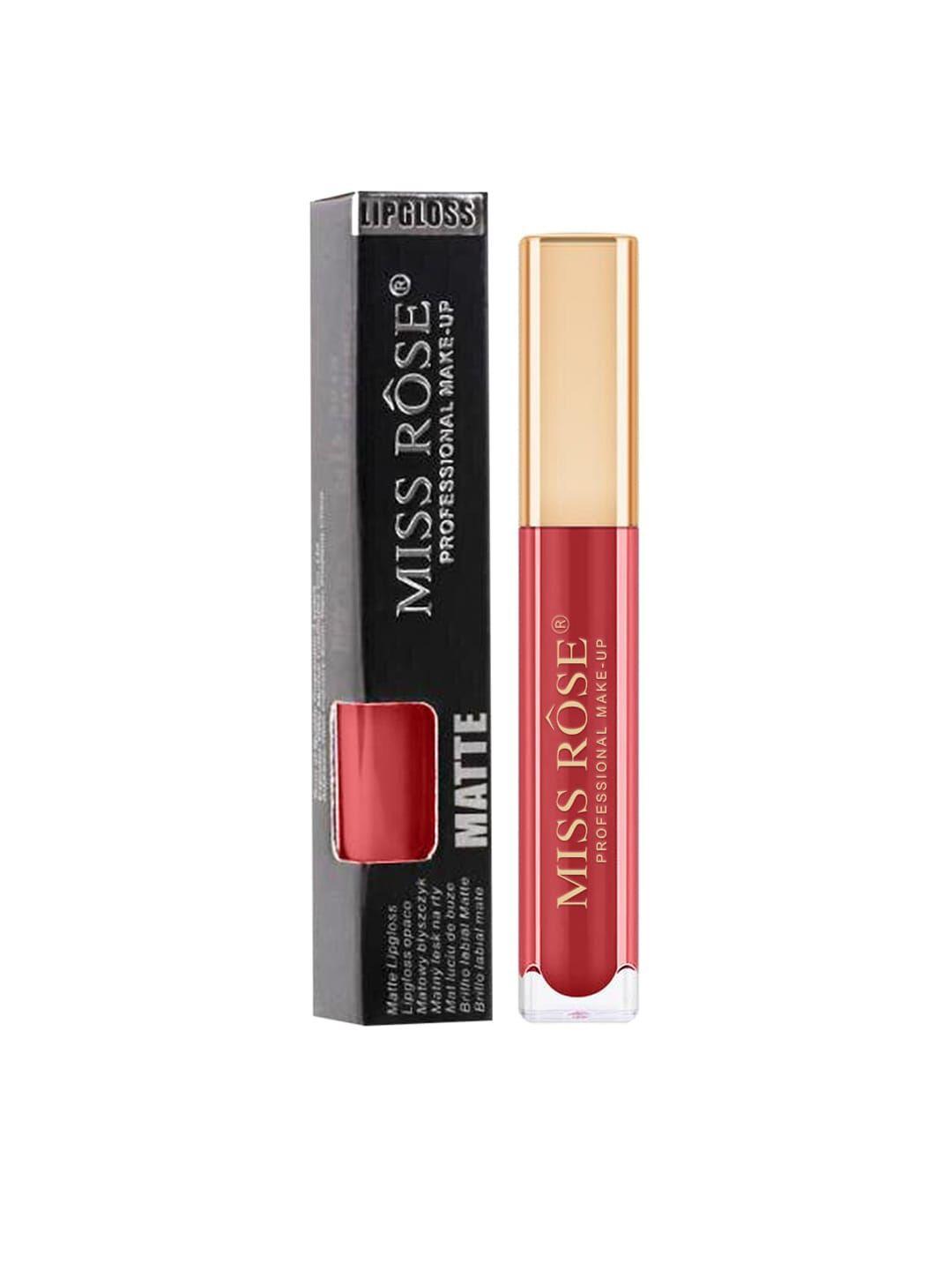 miss rose matte long lasting liquid lip gloss -15 red