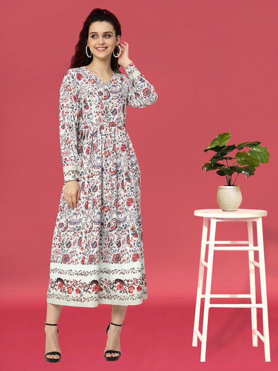 miss ayse multicoloured floral print crepe a-line maxi dress