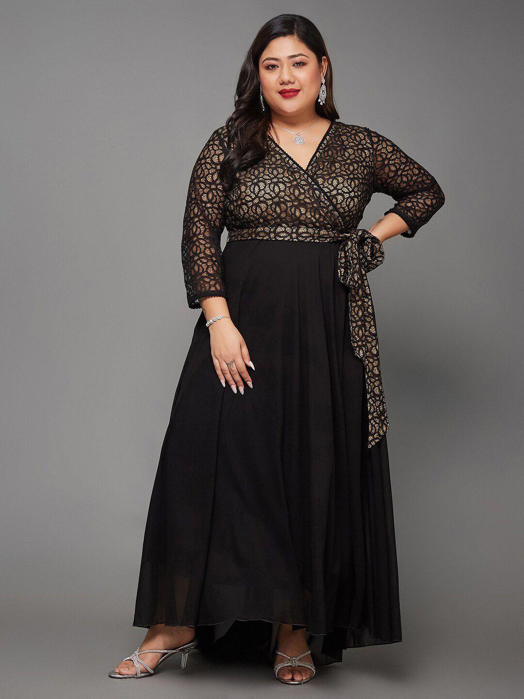 miss chase a+ georgette maxi dress