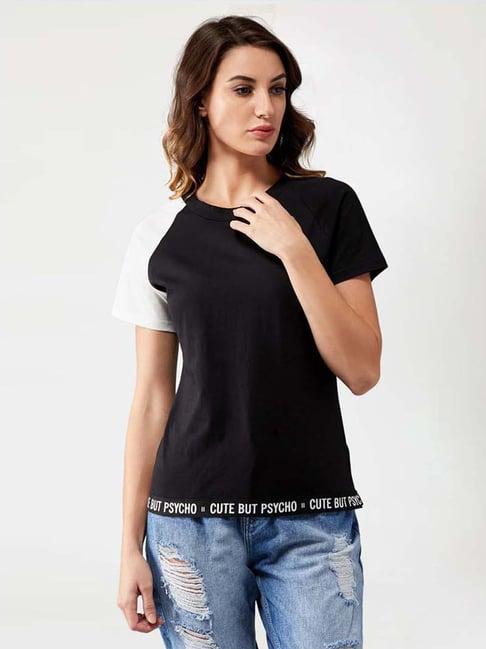 miss chase black & white cotton t-shirt