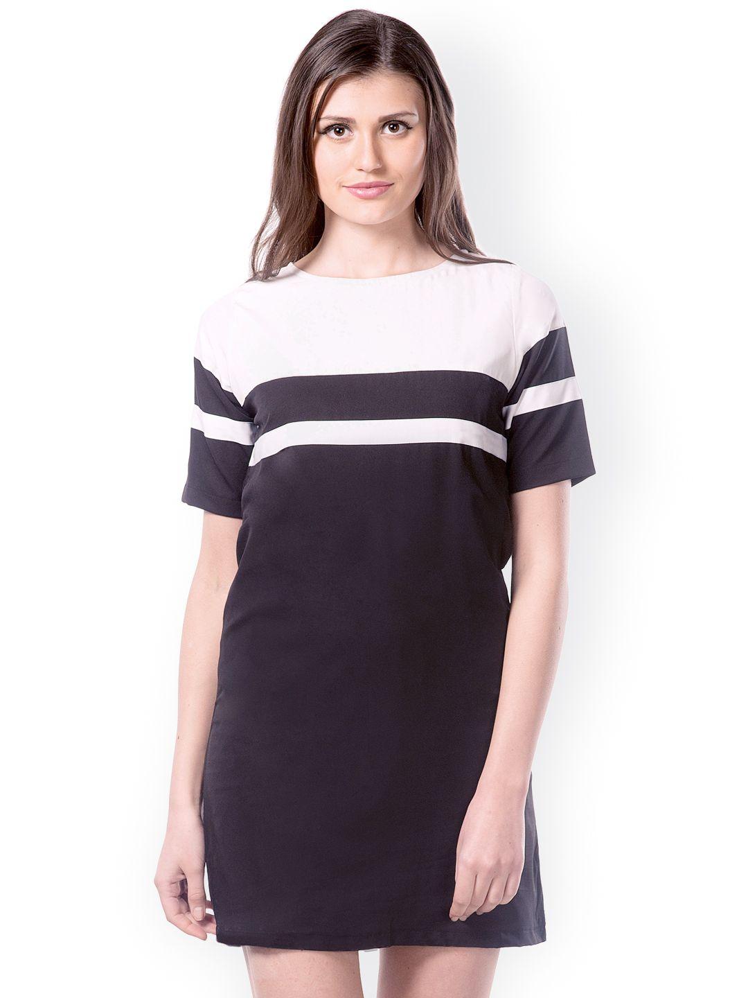 miss chase black & white t-shirt dress