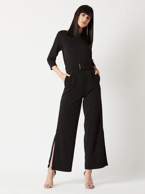 miss chase black maxi jumpsuit