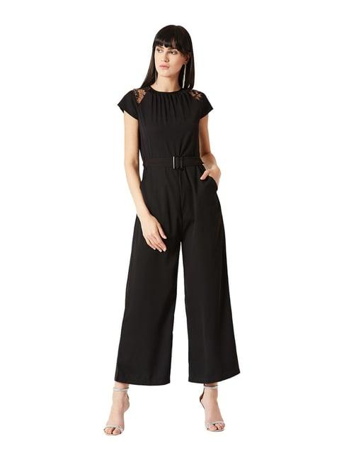 miss chase black maxi jumpsuit