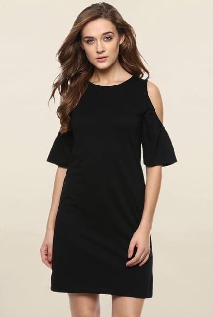 miss chase black relaxed fit dress