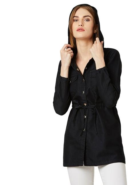 miss chase black relaxed fit jacket