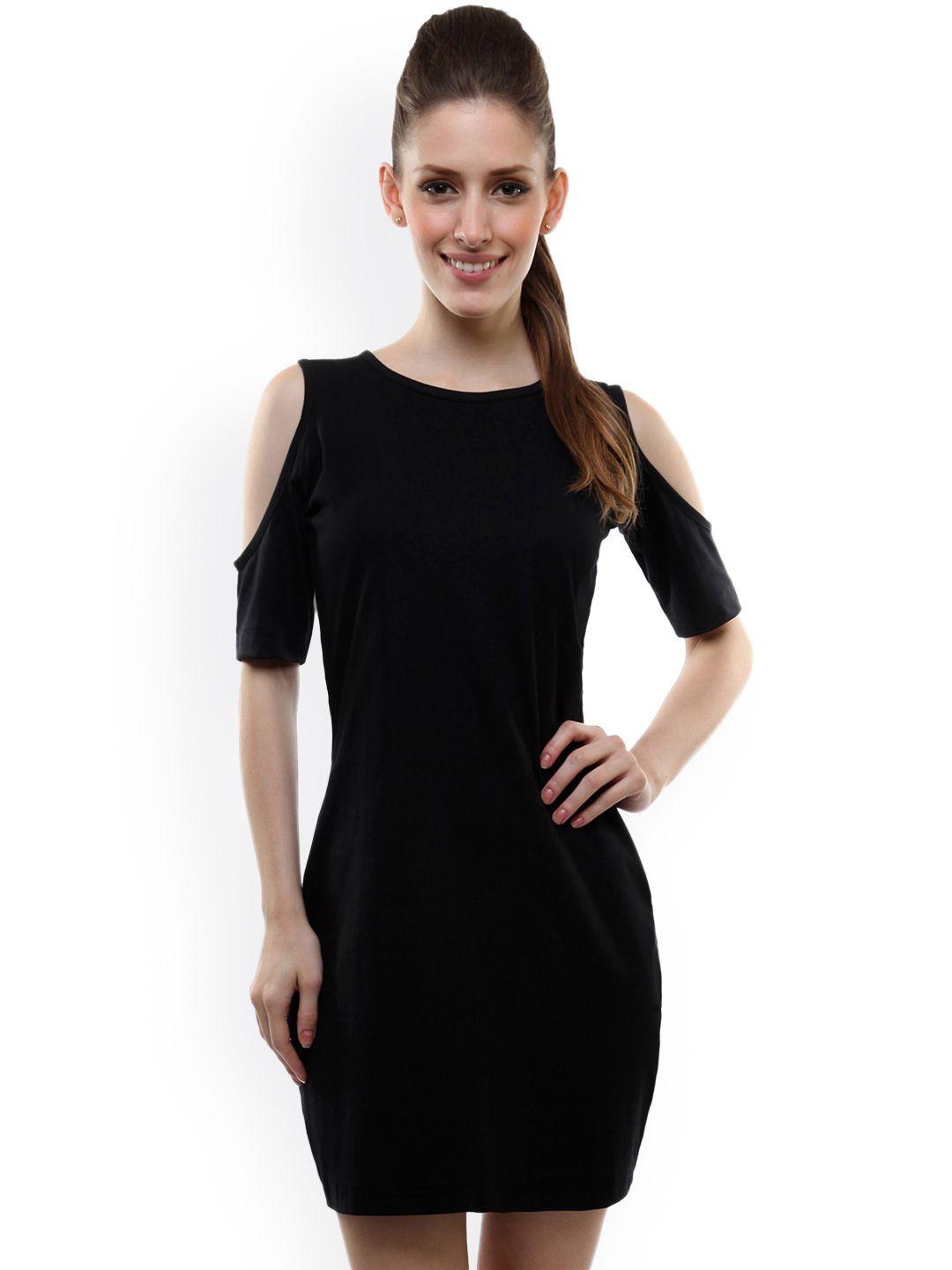 miss chase black sheath dress