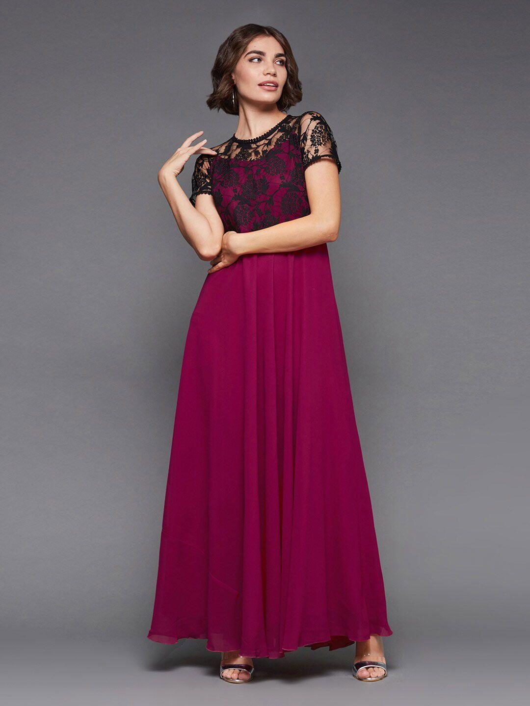 miss chase georgette maxi dress