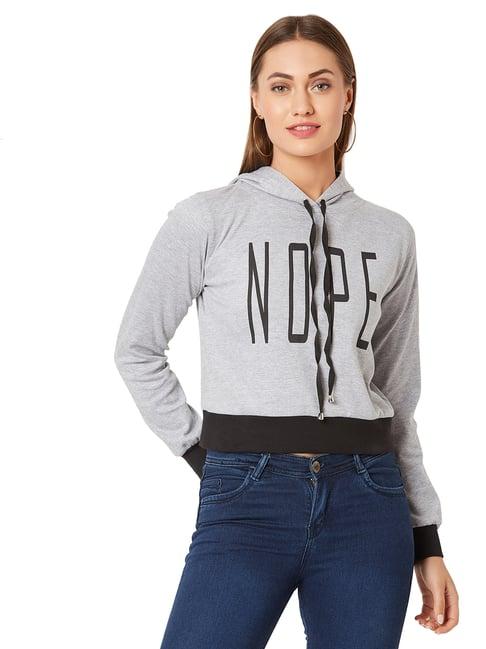 miss chase grey cotton sweatshirt