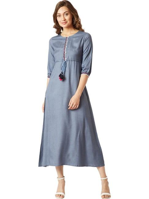 miss chase grey midi dress