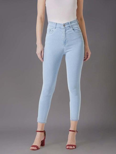 miss chase light blue cotton jeans
