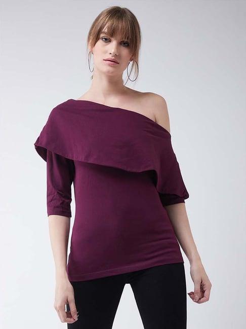 miss chase magenta cotton top