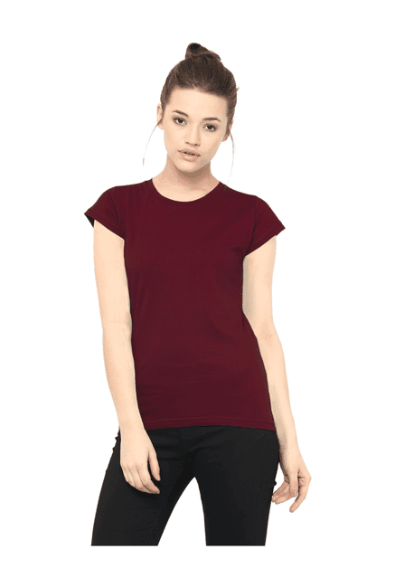 miss chase maroon cotton top