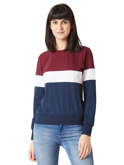 miss chase multicolor cotton sweatshirt