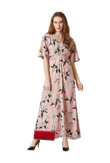 miss chase multicolor floral print maxi dress