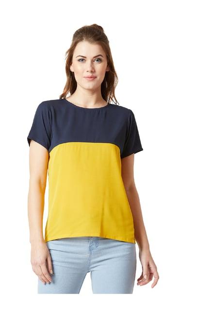 miss chase multicolor round neck top