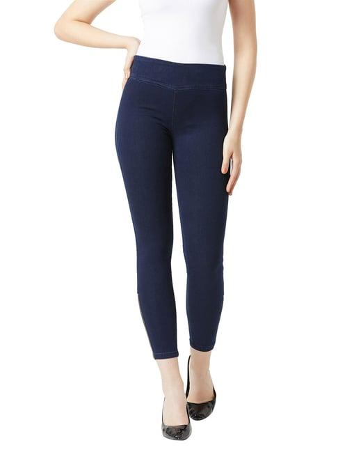 miss chase navy high rise jeggings