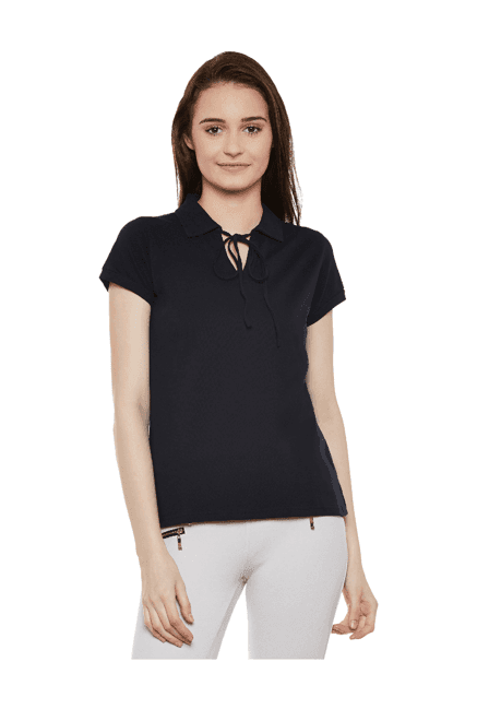 miss chase navy relaxed fit t-shirt