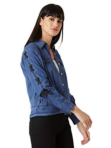 miss chase women's denim jacket (mcss19den05-17-115_blue_small) s