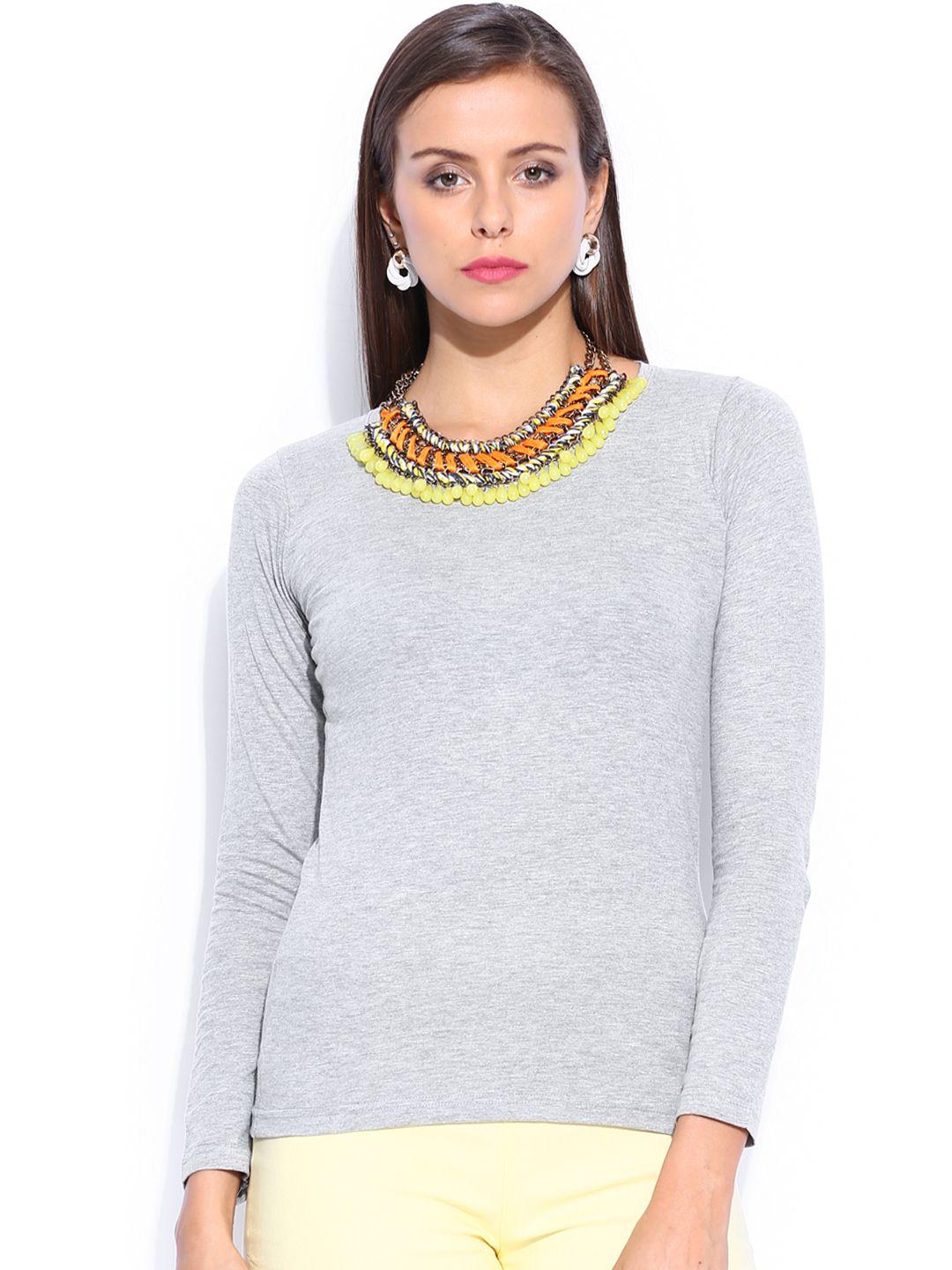 miss chase women grey top