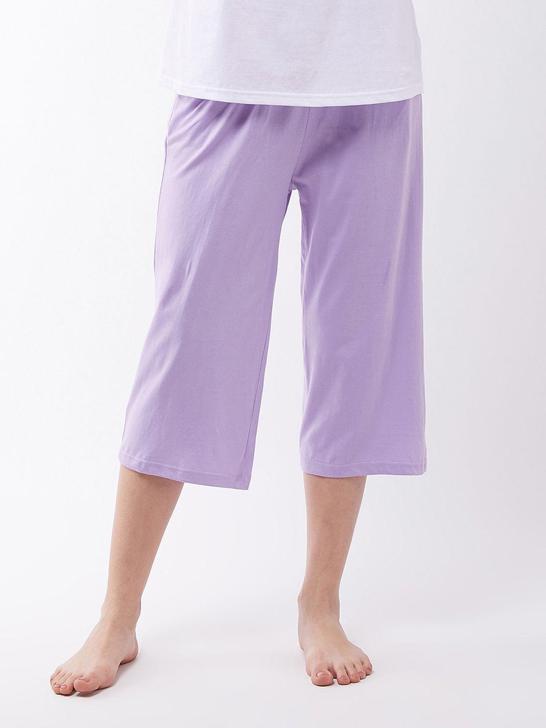 miss chase women purple lounge capris