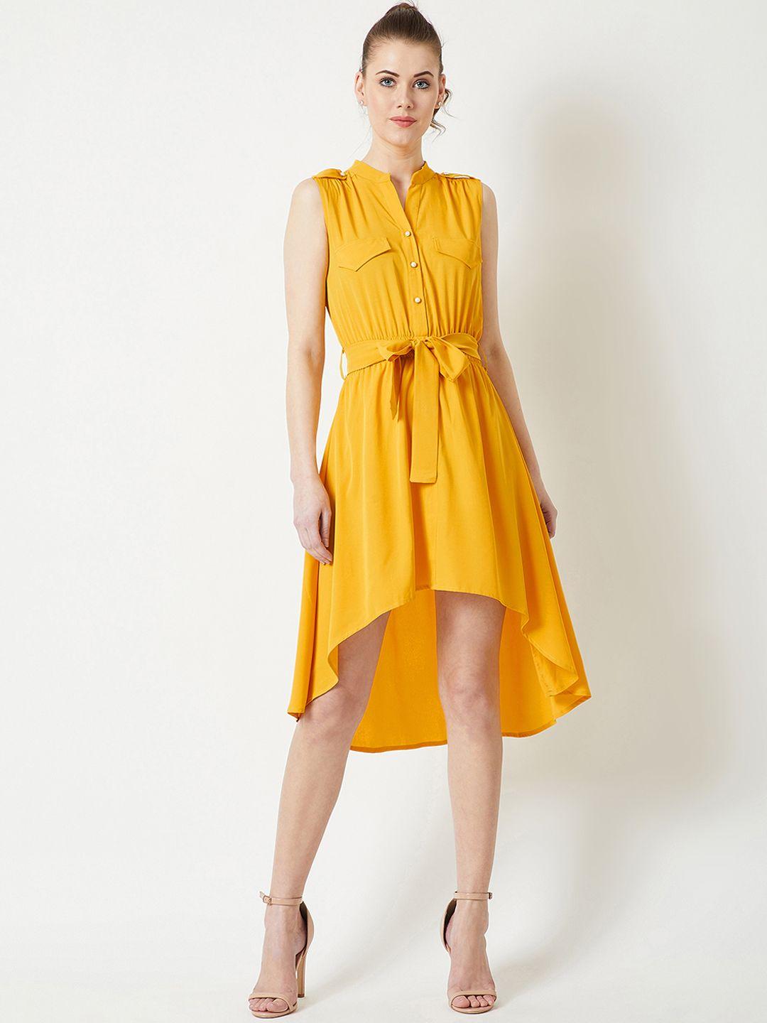 miss chase women yellow shirt dress