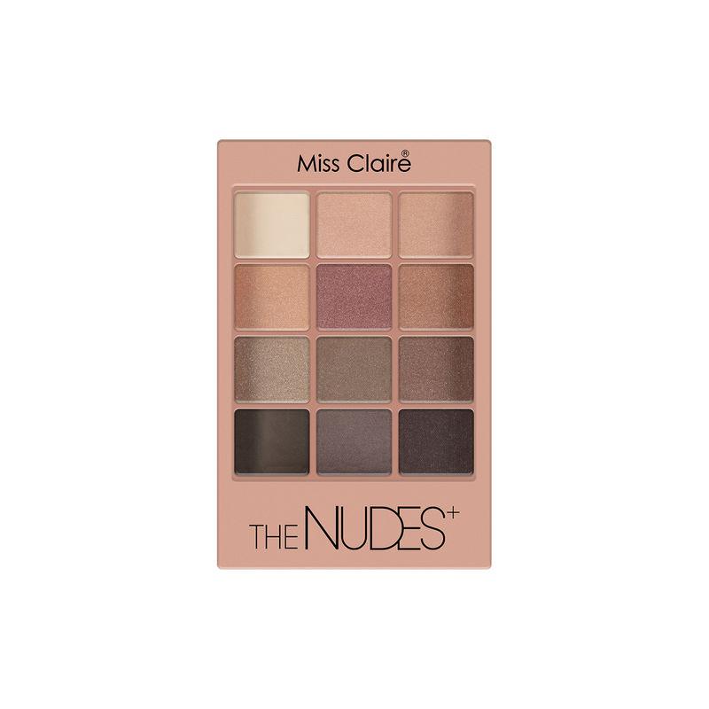 miss claire 12 eyeshadow kit - the nudes +