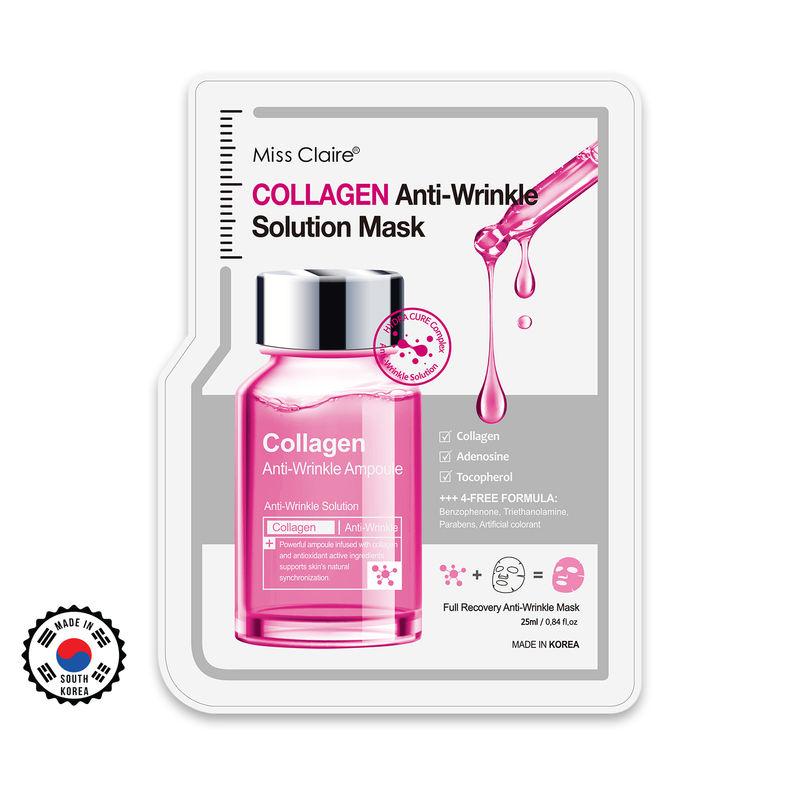 miss claire collagen anti wrinkle solution mask