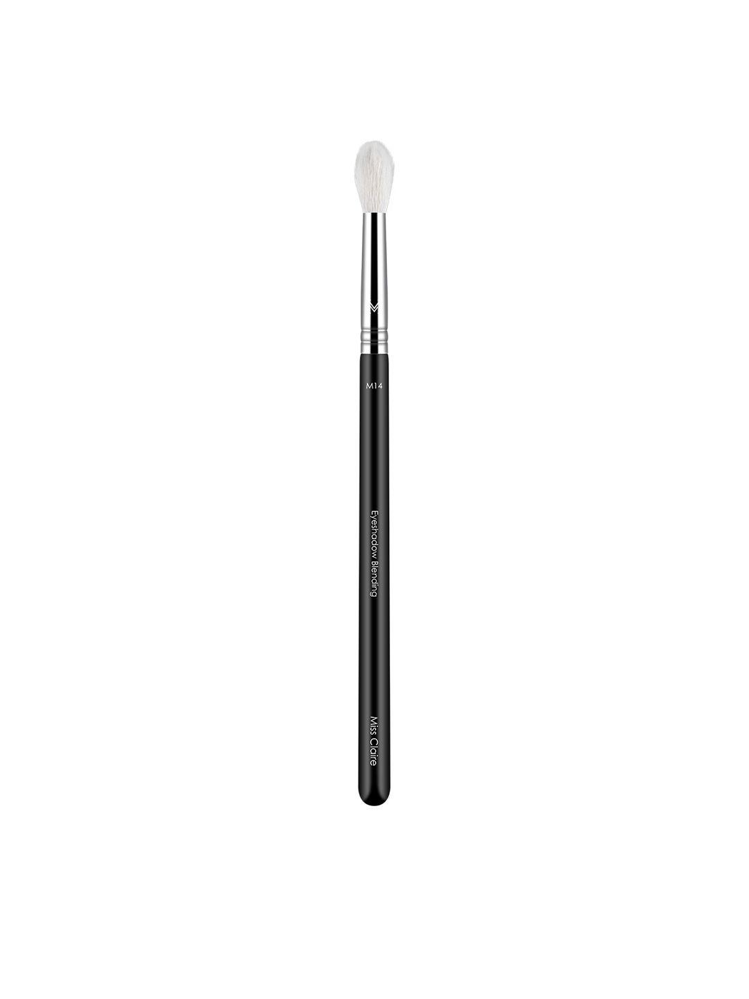 miss claire m14 - eyeshadow blending brush - silver-toned & black