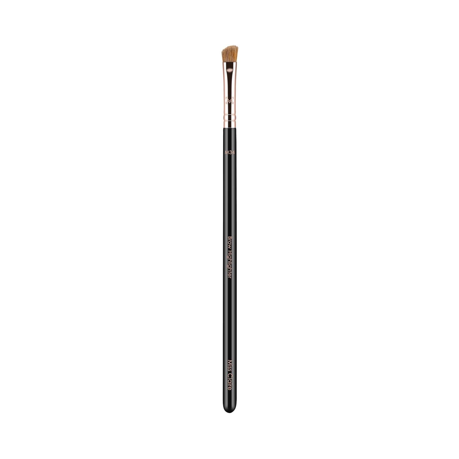 miss claire m34 brow highlighter brush - rose gold