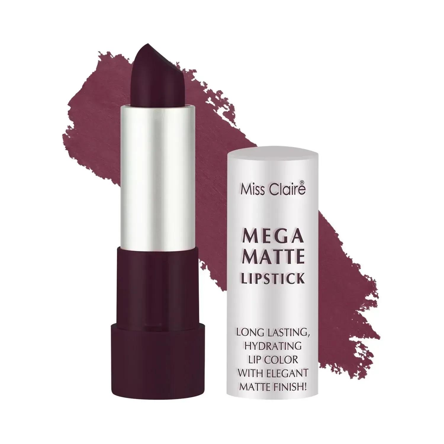 miss claire mega matte lipstick - 20 purple (3.5g)