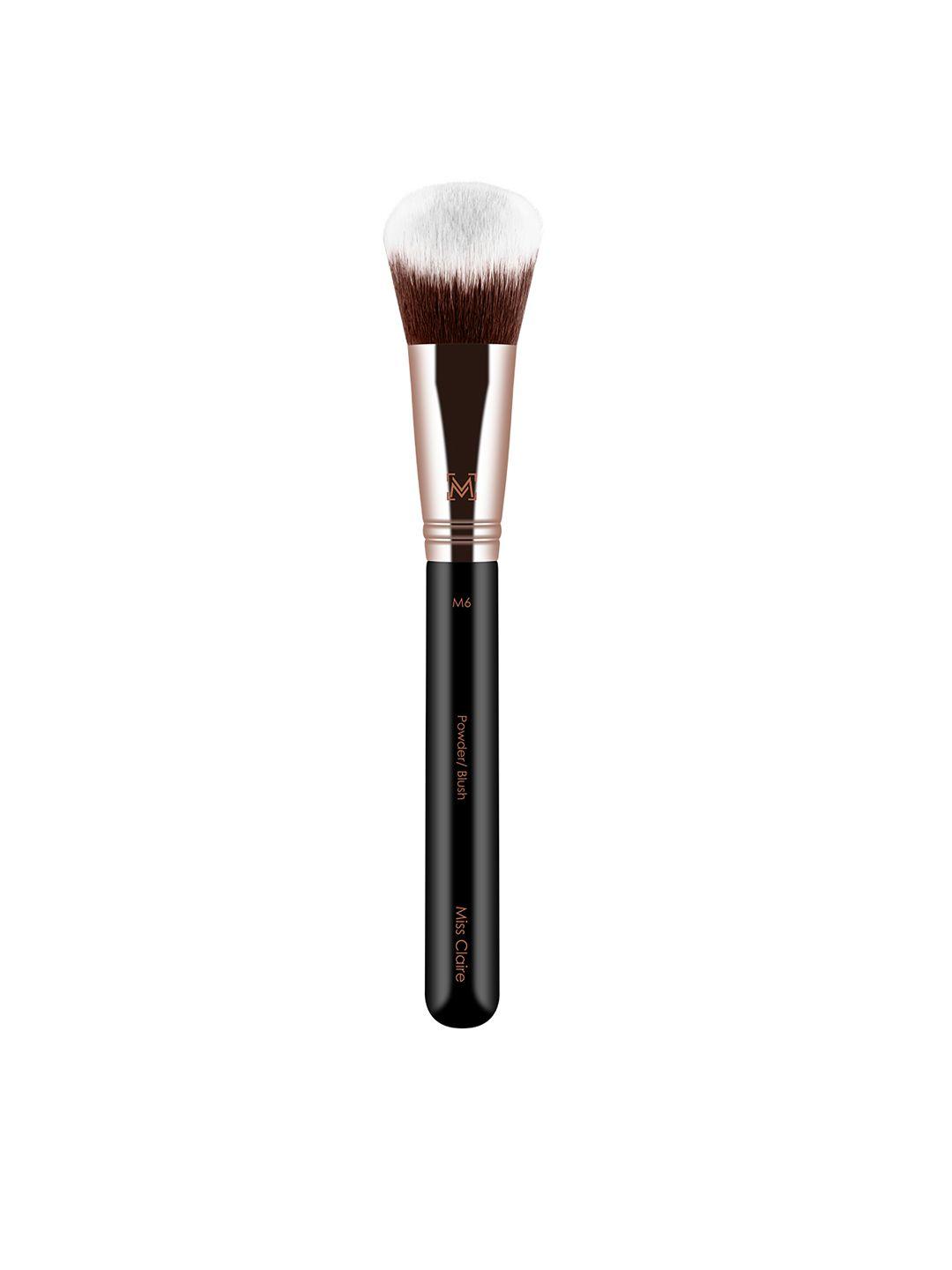 miss claire powder / blush brush - m6 black & rose gold-toned