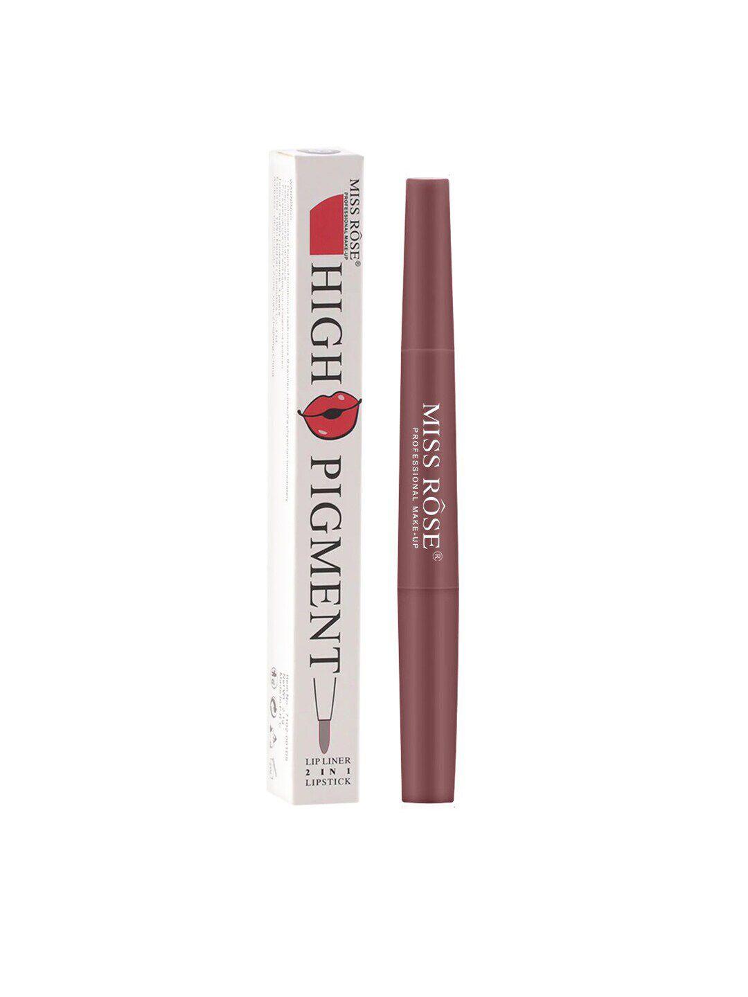 miss rose 2 in 1 creamy matte lipstick shade no 01  7102-001b 01 20 g