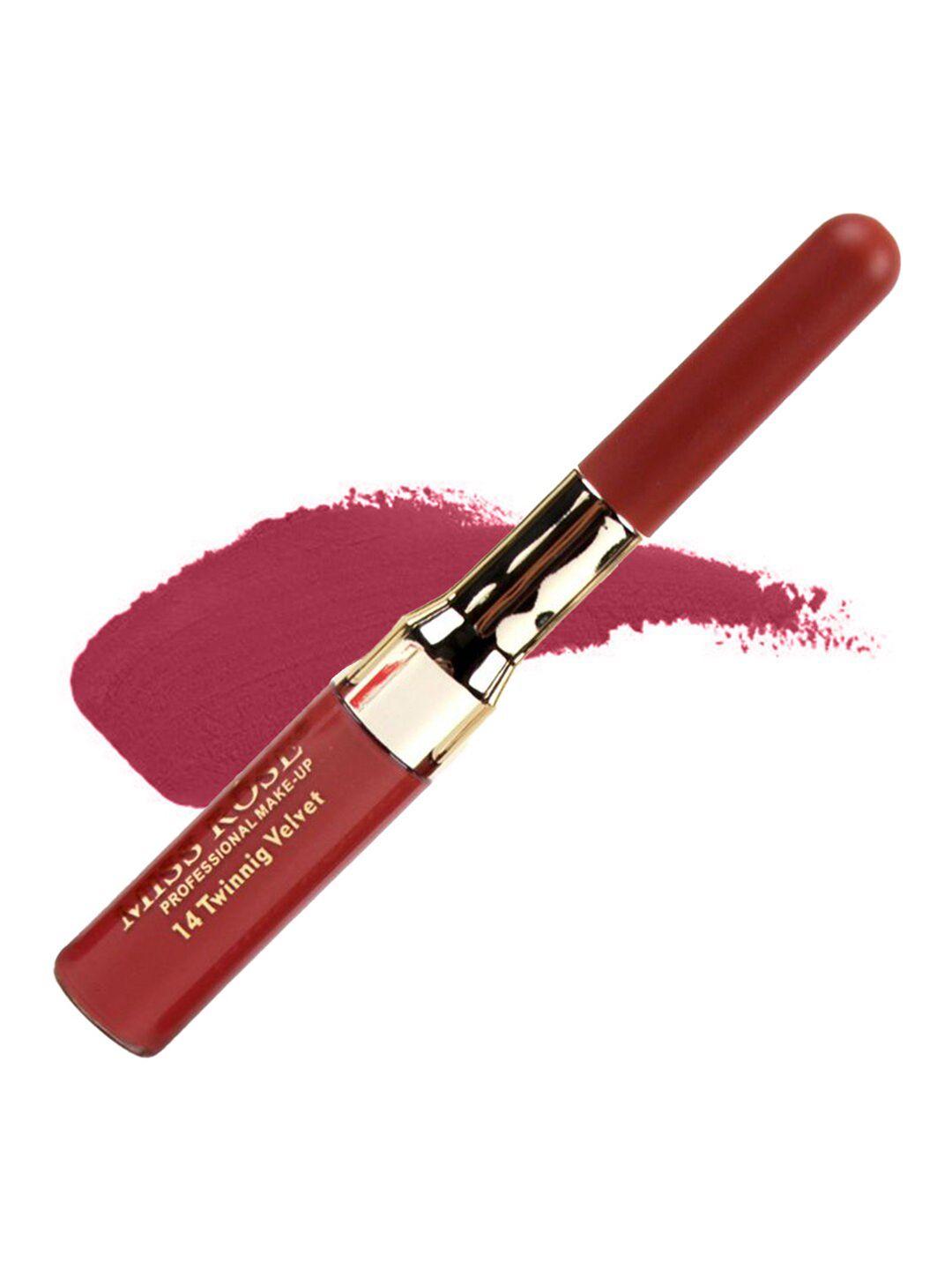 miss rose 2 in 1 matte lipliner and liquid lip gloss - 14 twinning velvet