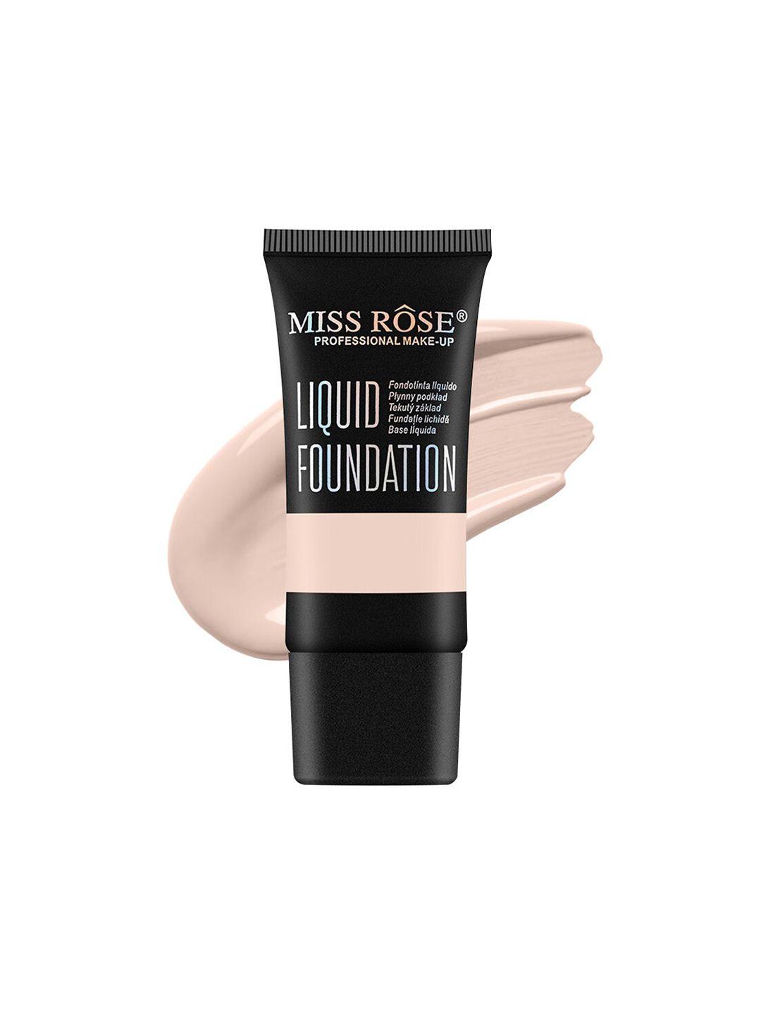 miss rose matte finish liquid foundation - fair