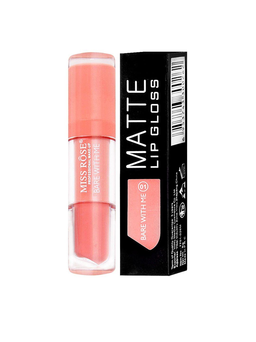 miss rose matte lip gloss bare with me