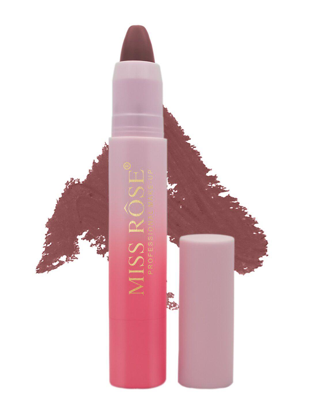 miss rose non transfer water proof matte lipstick 7301-418w 12