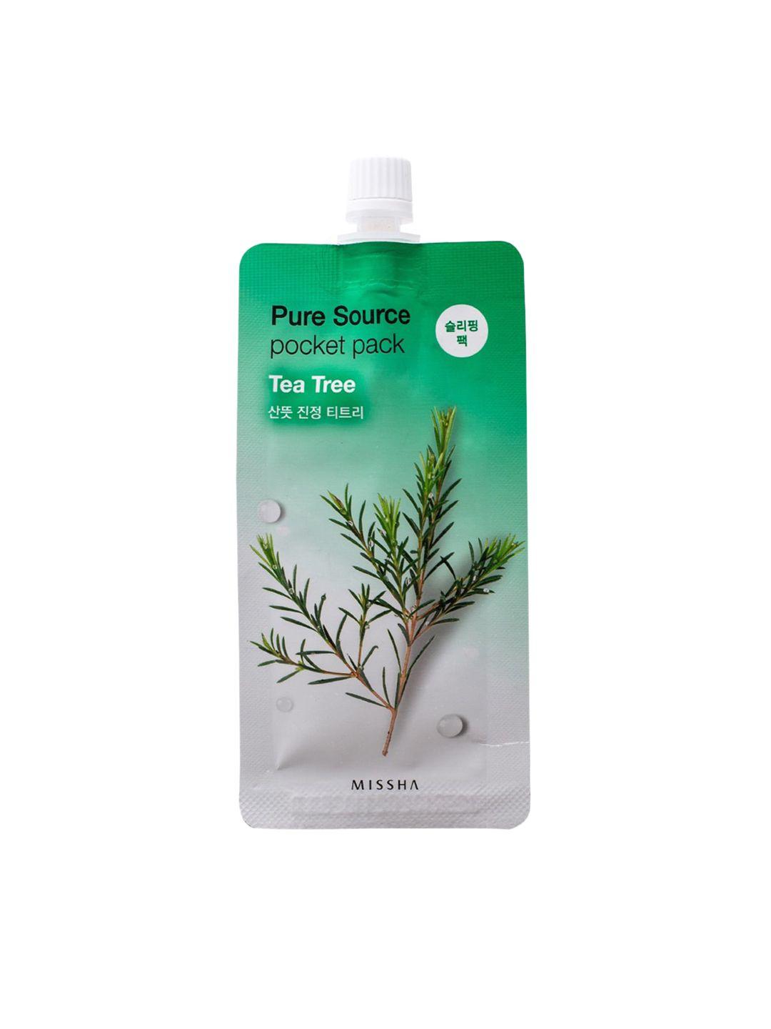 missha unisex set of 5 pure source pocket pack tea tree