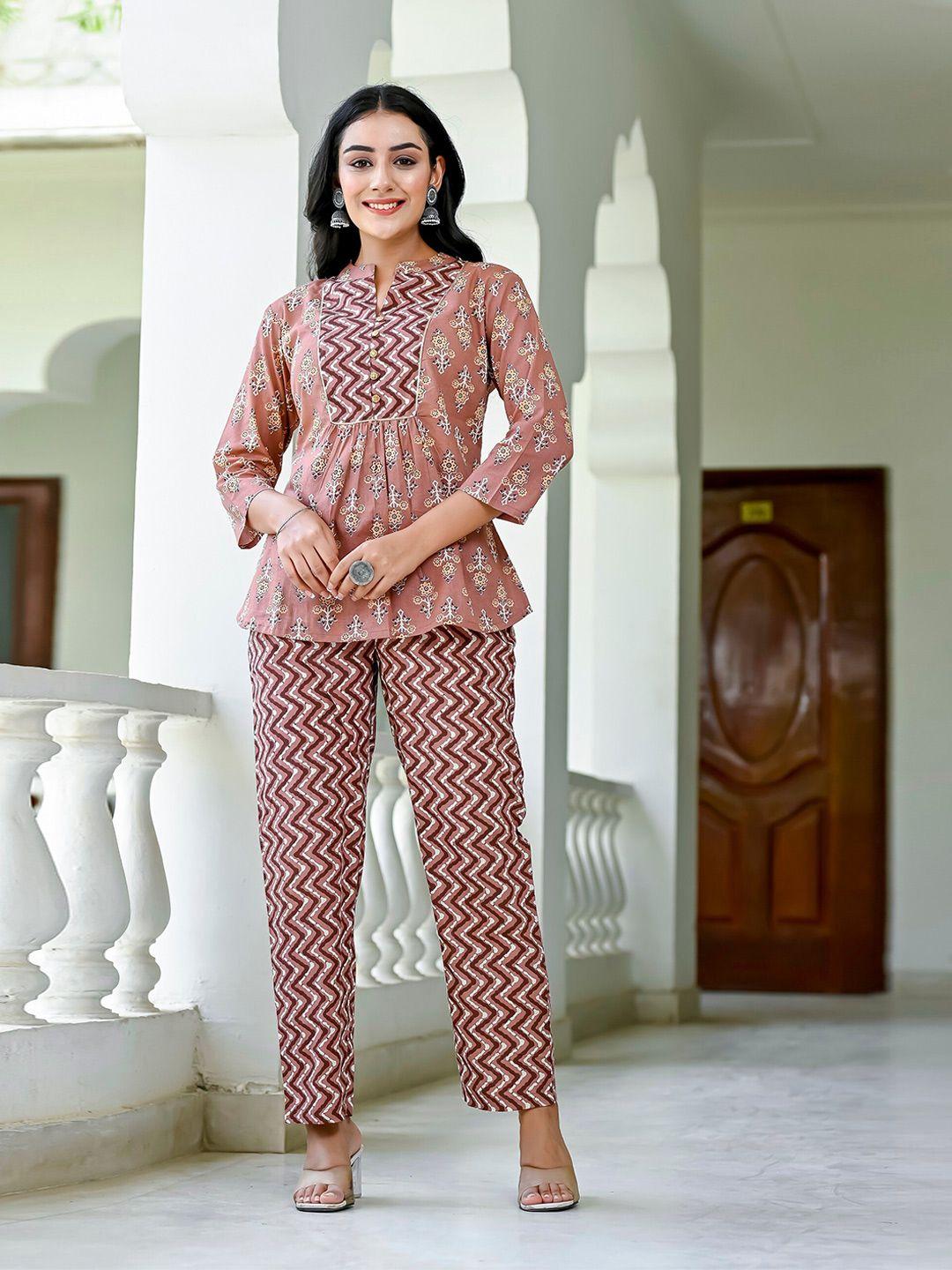 misskurti women pure cotton ethnic co-ords set